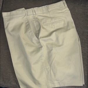 Men's khaki flat front shorts -new w/o tags - $24!